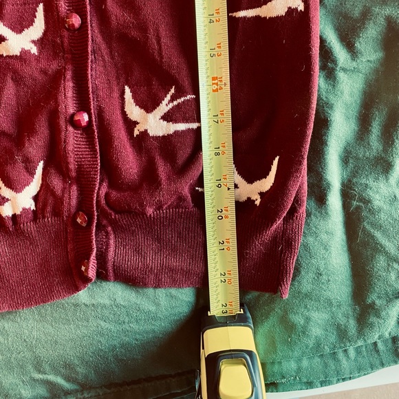 SunnyGirl (Modcloth) Birdlandia Cardigan - 3/4 sleeve, Small - Picture 6 of 8